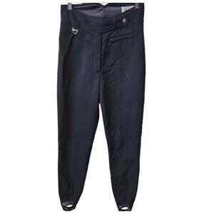 Tyrolia by Head Schoeller Vintage High Waisted Black Ski Stirrup Pants Size 12
